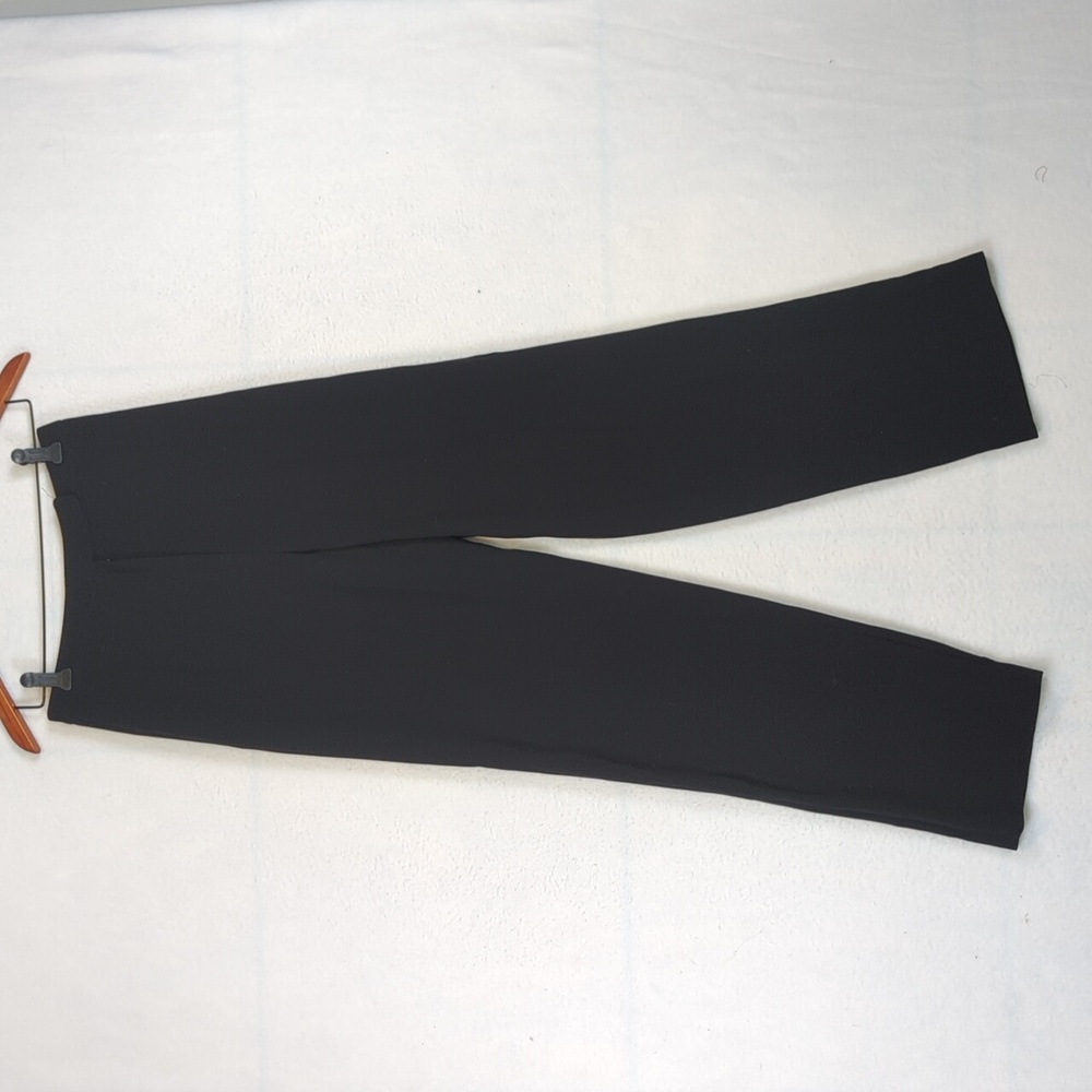 Tahari Black‎ Chiffon Flowy High Waist Straight Leg Formal Dress Pants 4